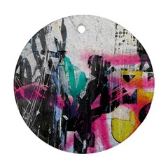 Graffiti Grunge Round Ornament (Two Sides) from ArtsNow.com Front