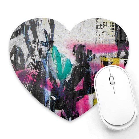 Graffiti Grunge Heart Mousepad from ArtsNow.com Front