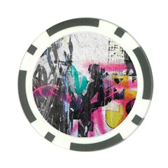 Graffiti Grunge Poker Chip Card Guard from ArtsNow.com Front