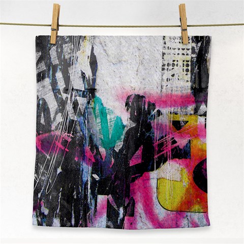 Graffiti Grunge Face Towel from ArtsNow.com Front
