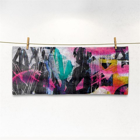 Graffiti Grunge Hand Towel from ArtsNow.com Front
