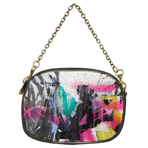 Graffiti Grunge Chain Purse (One Side) from ArtsNow.com Front