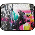 Graffiti Grunge Fleece Blanket (Mini)