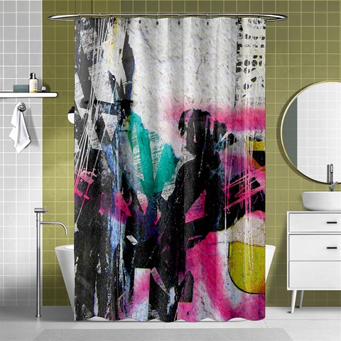 Graffiti Grunge Shower Curtain 48  x 72  (Small) from ArtsNow.com Curtain(48  X 72 ) - 42.18 x64.8  Curtain(48  X 72 )