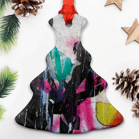 Graffiti Grunge Ornament (Christmas Tree)  from ArtsNow.com Front