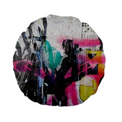 Graffiti Grunge Standard 15  Premium Round Cushion  from ArtsNow.com Front