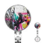 Graffiti Grunge Stainless Steel Nurses Watch