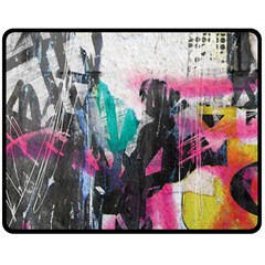 Graffiti Grunge Double Sided Fleece Blanket (Medium) from ArtsNow.com 58.8 x47.4  Blanket Front