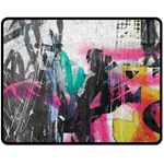 Graffiti Grunge Double Sided Fleece Blanket (Medium)