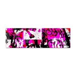 Pink Checker Graffiti Sticker Bumper (100 pack)