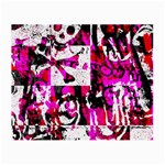 Pink Checker Graffiti Small Glasses Cloth