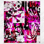 Pink Checker Graffiti Canvas 8  x 10 