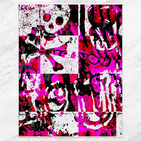 Pink Checker Graffiti Canvas 18  x 24  from ArtsNow.com 17.8 x23.08  Canvas - 1