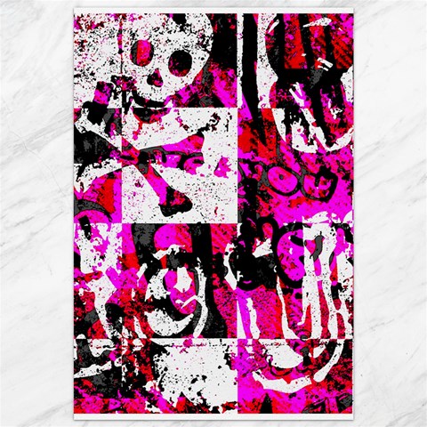 Pink Checker Graffiti Canvas 20  x 30  from ArtsNow.com 19.62 x28.9  Canvas - 1