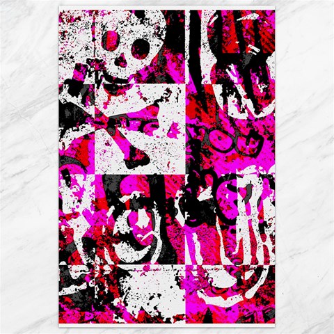 Pink Checker Graffiti Canvas 24  x 36  from ArtsNow.com 23.35 x34.74  Canvas - 1