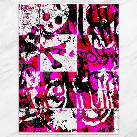 Pink Checker Graffiti Canvas 36  x 48  from ArtsNow.com 35.26 x46.15  Canvas - 1