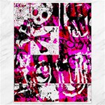 Pink Checker Graffiti Canvas 36  x 48 