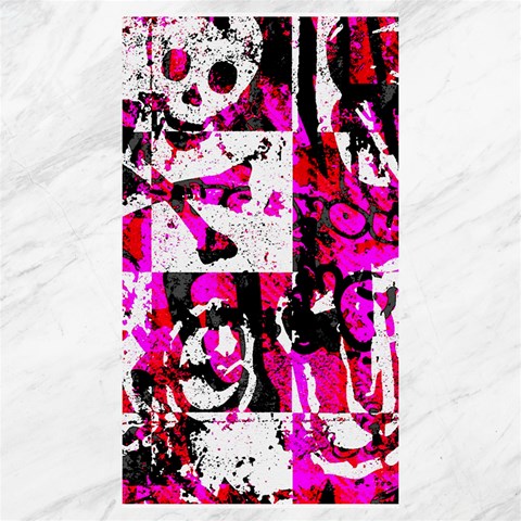 Pink Checker Graffiti Canvas 40  x 72  from ArtsNow.com 39.28 x69.23  Canvas - 1