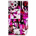 Pink Checker Graffiti Canvas 40  x 72 