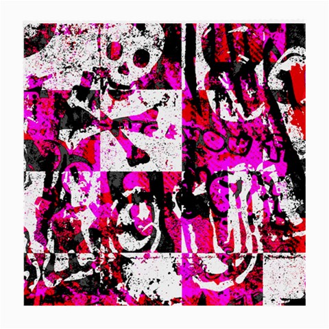 Pink Checker Graffiti Medium Glasses Cloth (2 Sides) from ArtsNow.com Front