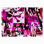 Pink Checker Graffiti Large Glasses Cloth