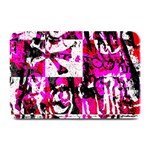 Pink Checker Graffiti Plate Mat