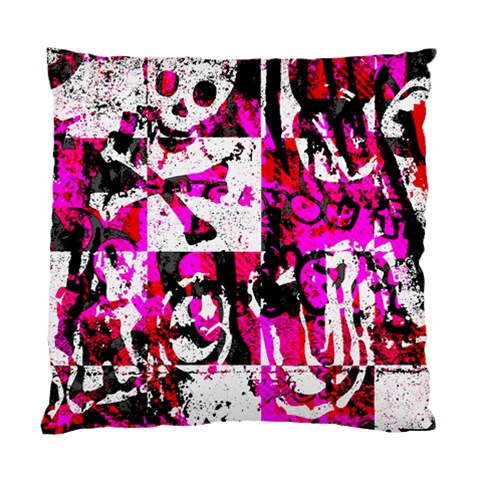Pink Checker Graffiti Standard Cushion Case (One Side) from ArtsNow.com Front