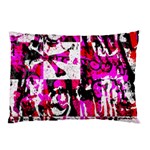 Pink Checker Graffiti Pillow Case