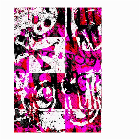 Pink Checker Graffiti Large Garden Flag (Two Sides) from ArtsNow.com Back