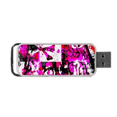 Pink Checker Graffiti Portable USB Flash (Two Sides) from ArtsNow.com Back