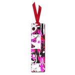 Pink Checker Graffiti Small Book Mark