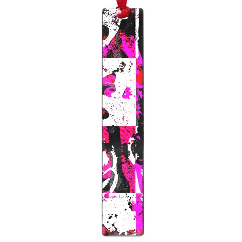 Pink Checker Graffiti Large Book Mark from ArtsNow.com Front
