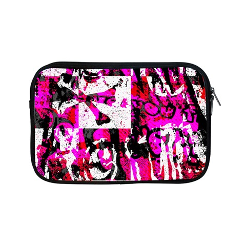 Pink Checker Graffiti Apple iPad Mini Zipper Case from ArtsNow.com Front