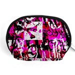 Pink Checker Graffiti Accessory Pouch (Medium)