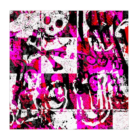Pink Checker Graffiti Duvet Cover (Queen Size) from ArtsNow.com Front