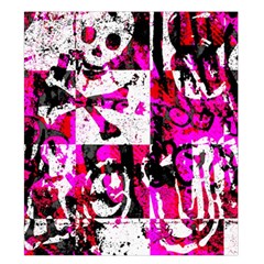 Pink Checker Graffiti Duvet Cover Double Side (King Size) from ArtsNow.com Front