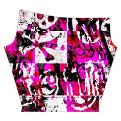 Pink Checker Graffiti Yoga Cropped Leggings from ArtsNow.com Right