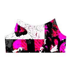 Pink Checker Graffiti Shoulder Cutout Velvet One Piece from ArtsNow.com Right Sleeve