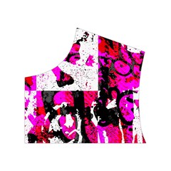 Pink Checker Graffiti Women s Button Up Vest from ArtsNow.com Top Left