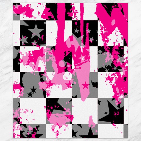 Pink Star Splatter Canvas 8  x 10  from ArtsNow.com 8.15 x9.66  Canvas - 1