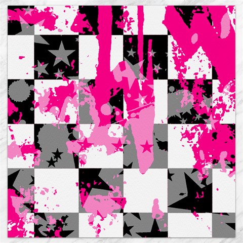 Pink Star Splatter Canvas 12  x 12  from ArtsNow.com 11.4 x11.56  Canvas - 1