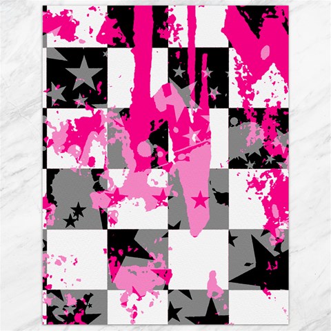 Pink Star Splatter Canvas 12  x 16  from ArtsNow.com 11.86 x15.41  Canvas - 1