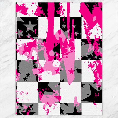 Pink Star Splatter Canvas 18  x 24  from ArtsNow.com 17.8 x23.08  Canvas - 1