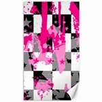 Pink Star Splatter Canvas 40  x 72 