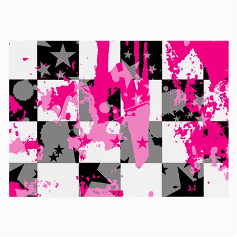 Pink Star Splatter Large Glasses Cloth from ArtsNow.com Front