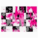 Pink Star Splatter Large Glasses Cloth