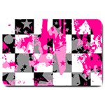 Pink Star Splatter Large Doormat