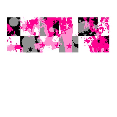 Pink Star Splatter Memory Card Reader (Stick) from ArtsNow.com Front