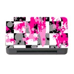 Pink Star Splatter Memory Card Reader with CF