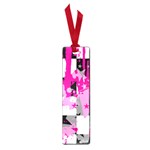 Pink Star Splatter Small Book Mark